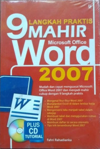 9 Langkah Praktis Mahir Microsoft Office Word 2007