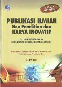 Publikasi Ilmiah Non Penelitian dan Karya Inovatif